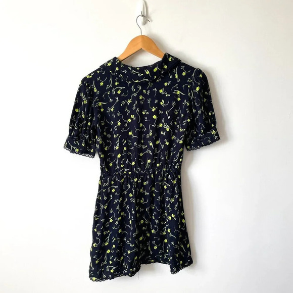 Aritzia Sunday Best New Aki Floral Mini Dress Size Small - Picture 6 of 9